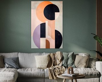 Geometrische vormen in pastelkleuren van Poster Art Shop