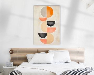 Des formes géométriques aux couleurs douces sur Poster Art Shop