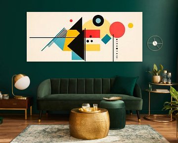 Composition géométrique abstraite sur Poster Art Shop
