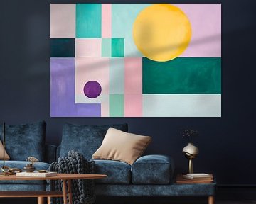 Abstract geometry with colours by Poster Art Shop