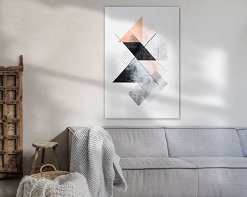 Geometric composition in pastel colours by Poster Art Shop