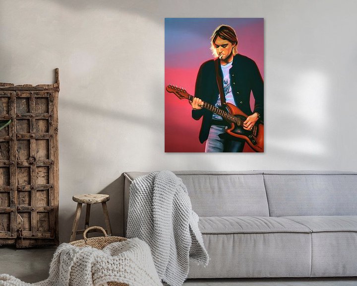 Sfeerimpressie: Kurt Cobain schilderij van Paul Meijering