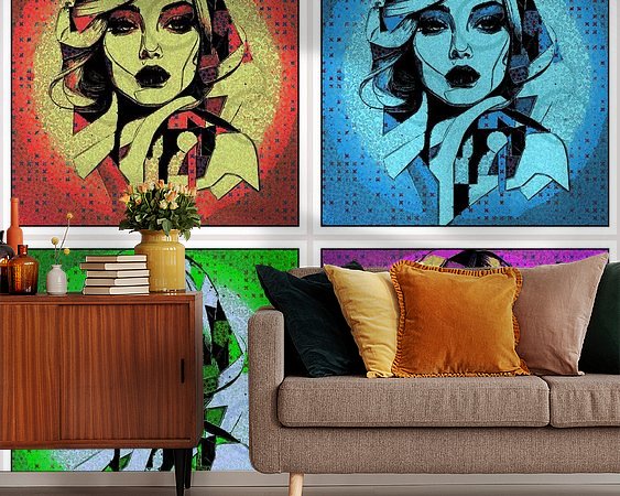 Example of the artwork in a room