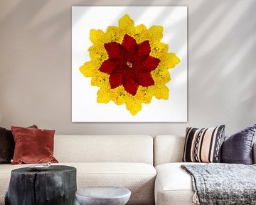 Kaleidoskop von Herbstblättern von Elbert-Jan Achterberg