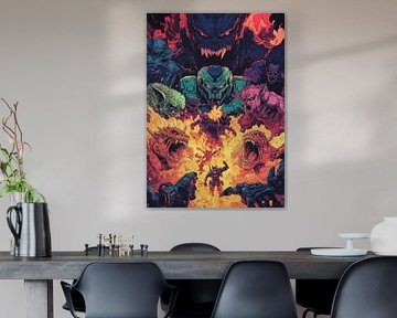 "Episches Inferno voller schrecklicher Kreaturen"