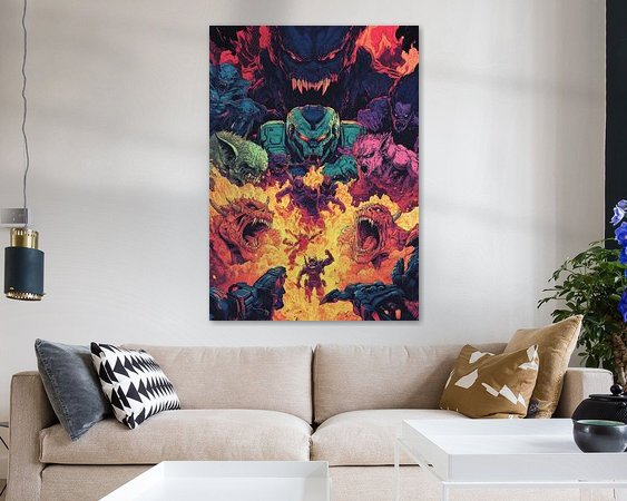 Example of the artwork in a room
