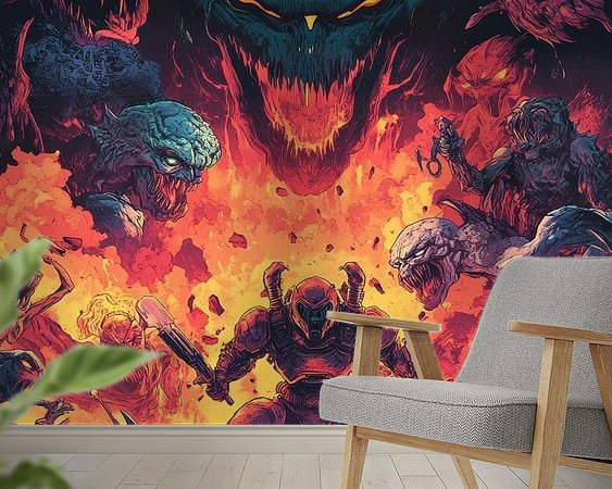 Example of the artwork in a room