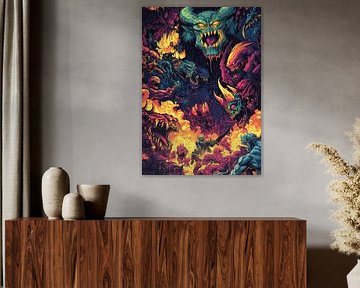 "Episches Inferno voller schrecklicher Kreaturen"