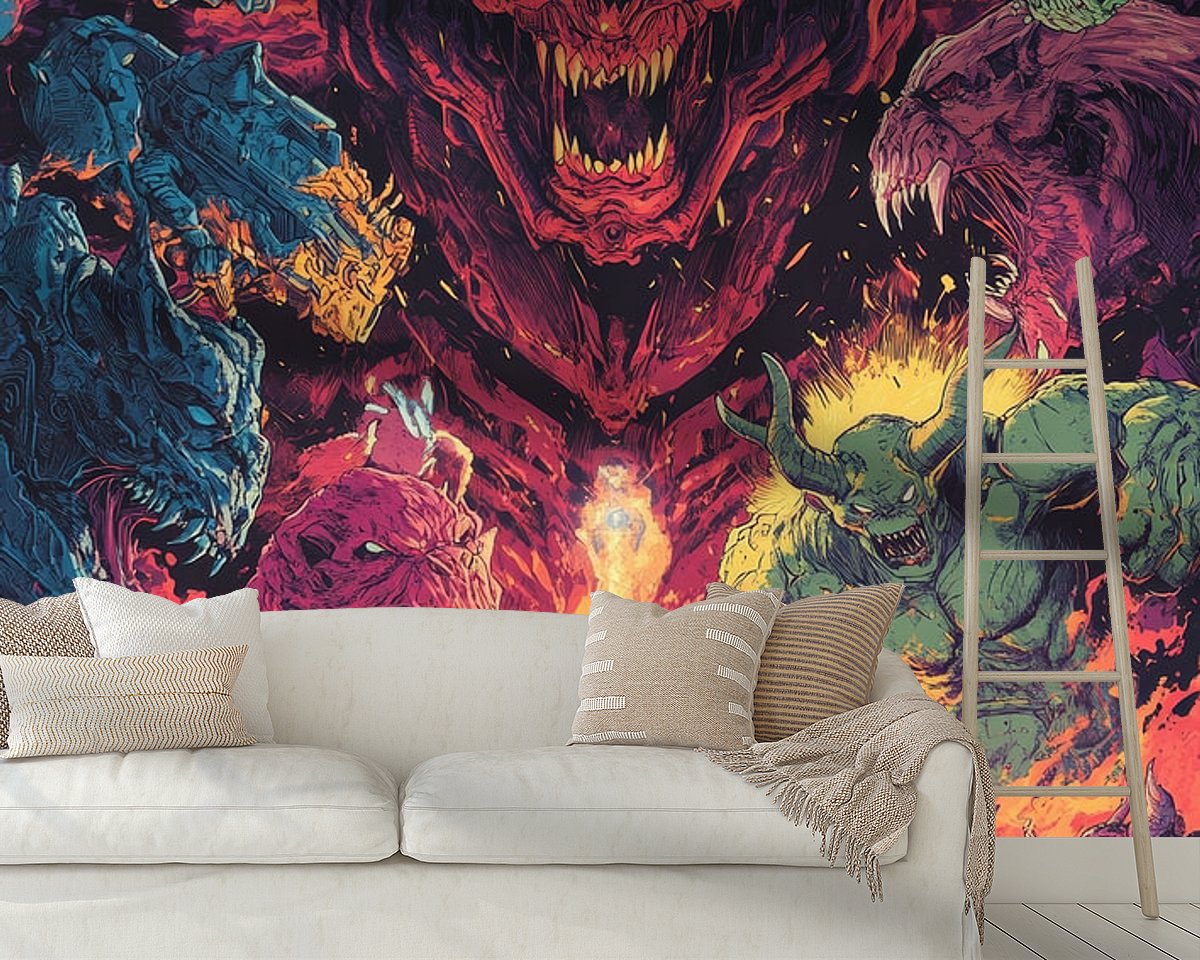 Example of the artwork in a room