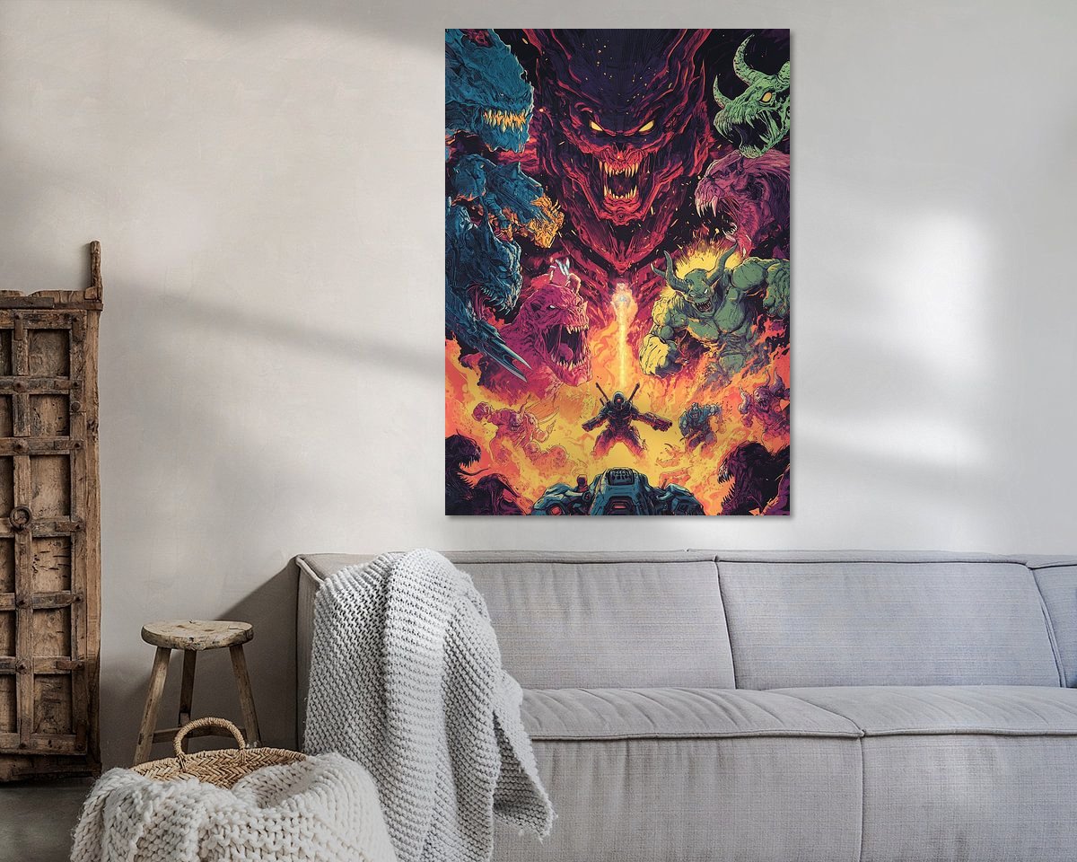 Example of the artwork in a room