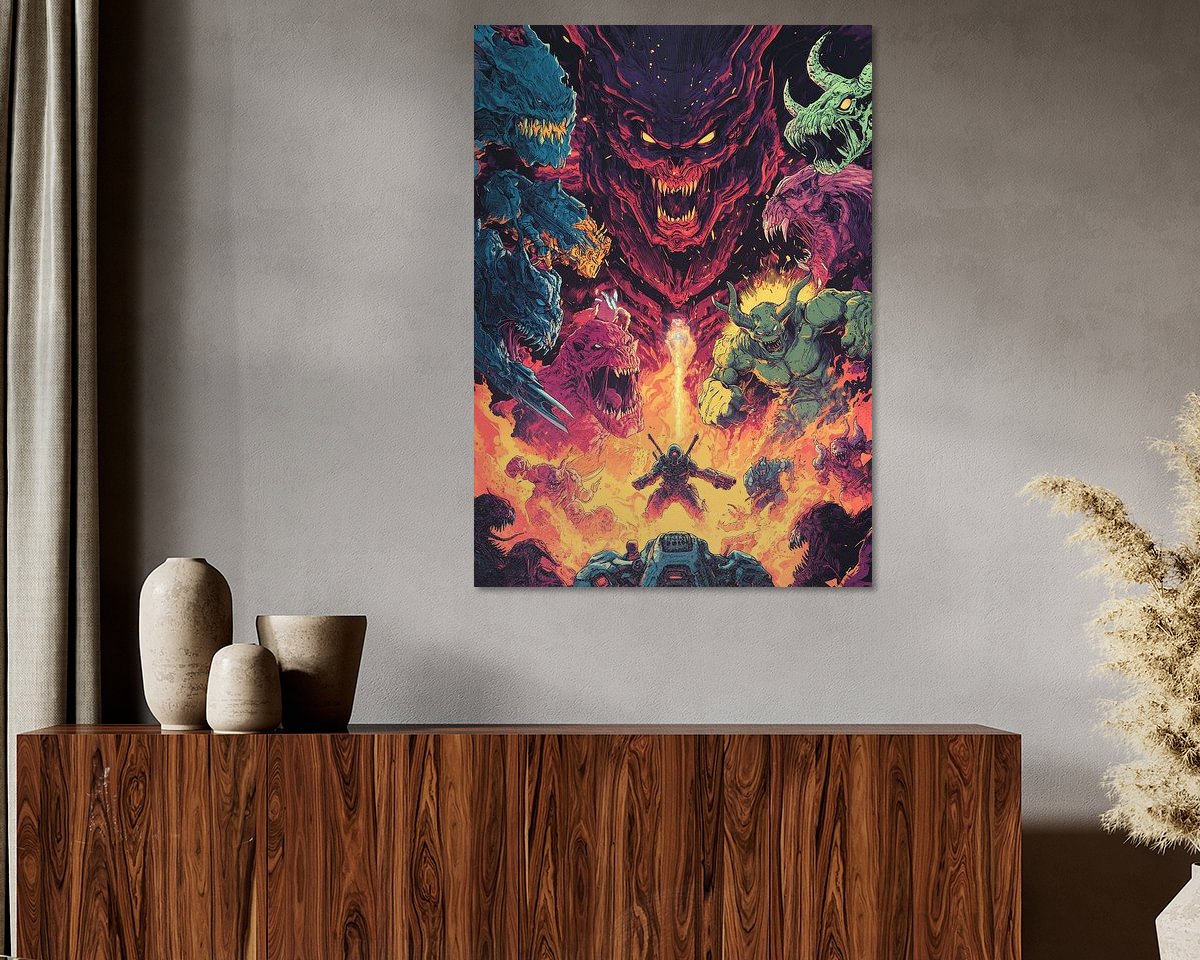 Example of the artwork in a room