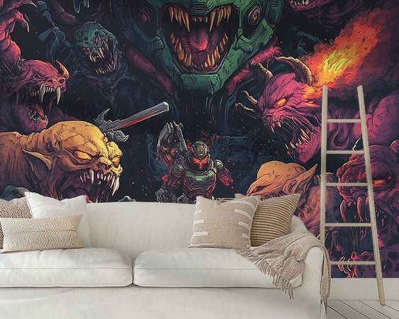 Example of the artwork in a room