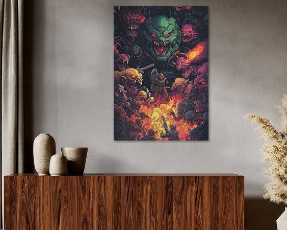 Example of the artwork in a room