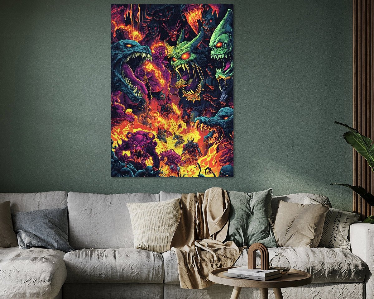 Example of the artwork in a room