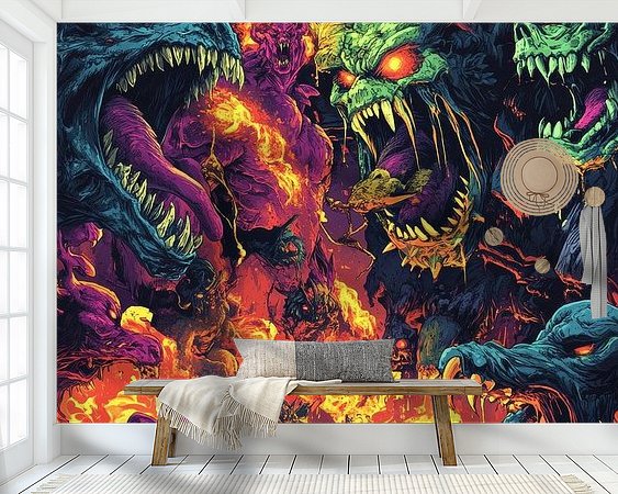 Example of the artwork in a room
