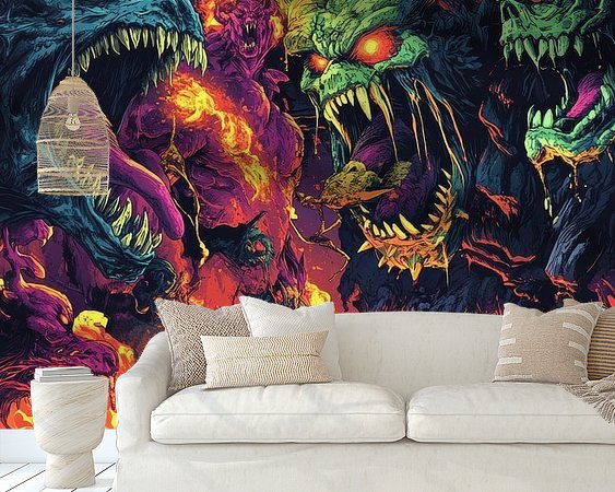 Example of the artwork in a room