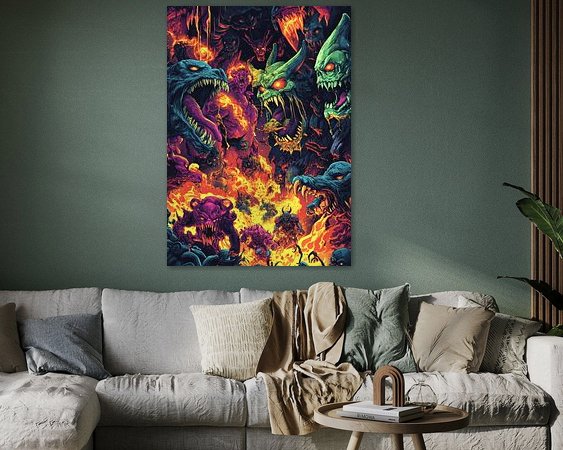 Example of the artwork in a room