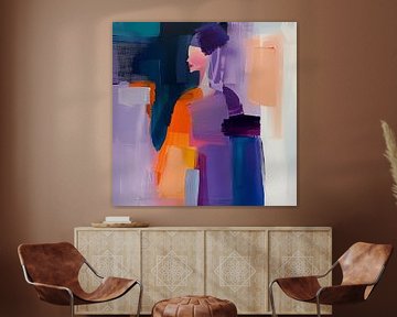 Vrouw in Kleurvlakken van Color Square