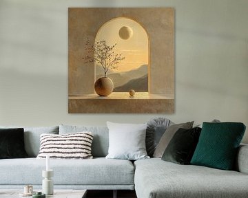 Paysage Nature morte Fleurs | Tranquille Pics et pétales sur Caprices d'Art