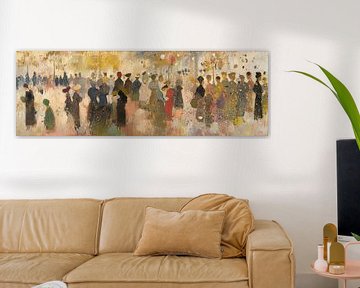 Mensen schilderij | Splashes of Joy van Kunst Kriebels