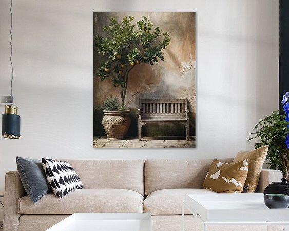 Example of the artwork in a room