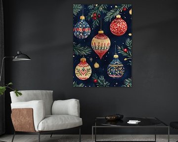 Kleurrijke Kerst Decoratie van De Mooiste Kunst