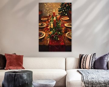 Christmas table | Warm Christmas by Wonderful Art