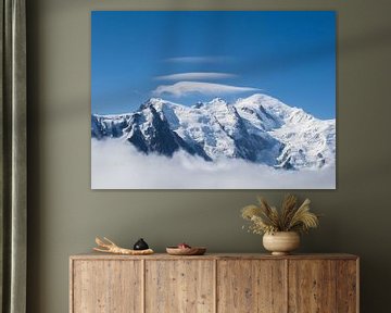Lenswolken Boven De Mont Blanc