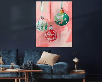 Christmas baubles | Festive Christmas baubles by Wonderful Art