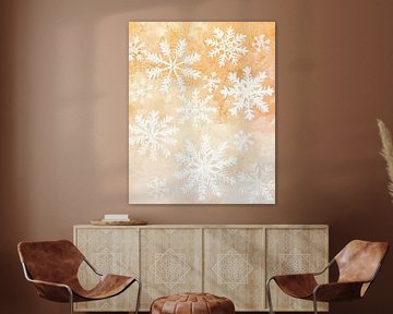 Christmas Gold | Snowflakes Gold by Wonderful Art