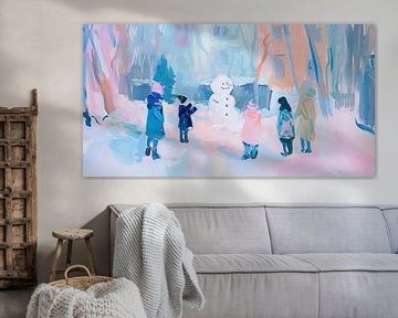 Snowman | Children's game in Winter by Wonderful Art
