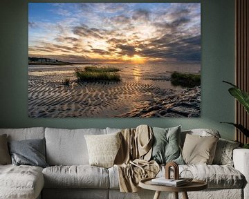 Zonsondergang in de Waddenzee van cux-motive.de