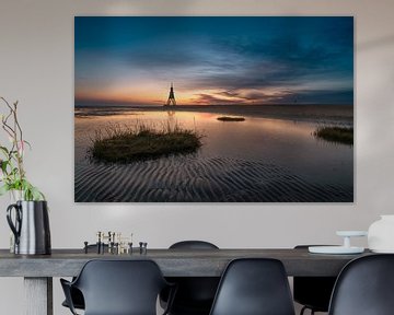 Kugelbake bij zonsopgang van cux-motive.de