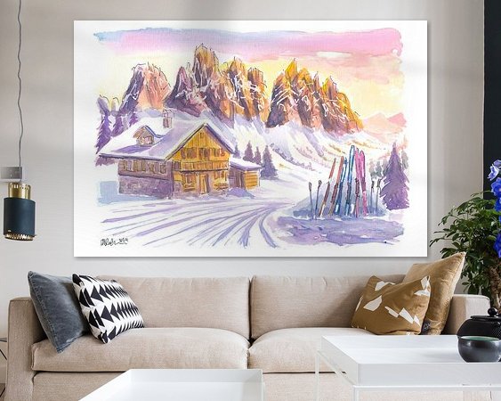 Example of the artwork in a room