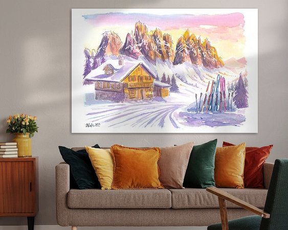 Example of the artwork in a room