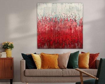 Dance of Colors in Storm van Abstract Schilderij