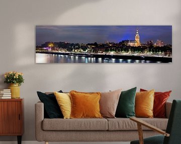 Nachtpanorama Nijmegen von Anton de Zeeuw