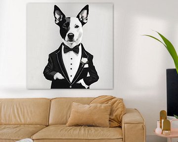 Smoking Dog van FoXo Art