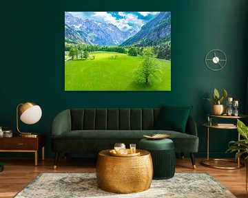 Logar-Tal in den Kamniker Savinja-Alpen in Slowenien im Frühling von Sjoerd van der Wal Fotografie