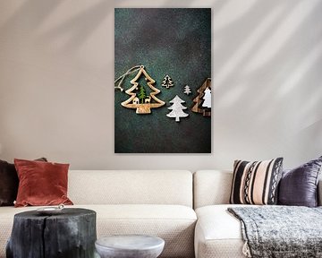 Houten Kerstboomdecoraties van Iryna Melnyk