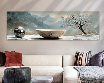 Winter Schilderij | Winter Stilleven van Kunst Kriebels