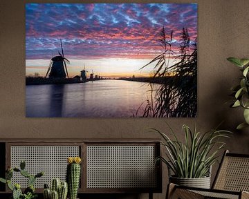 Sunrise Kinderdijk by Paul Schuurman