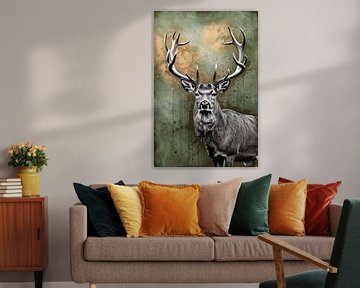 Majestueus hert met gewei van Imperial Art House