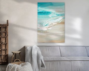 Abstracte golven en waterkleuren van Imperial Art House