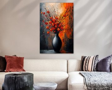Rode Bloemen van Kunst Kriebels