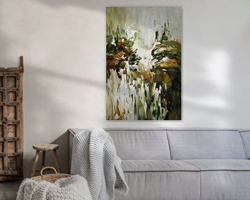 Paysage abstrait aux couleurs de la terre