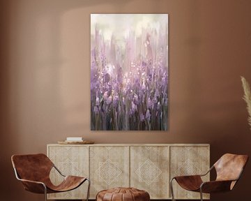 Lavendel veld in abstract design van Imperial Art House