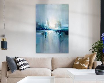 Kalmerende abstracte kunst schilderij van Imperial Art House