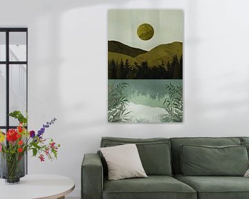 Ruhige Landschaft mit Reflexion von Imperial Art House