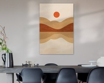 Minimalist hills with hot sun by Imperial Art House